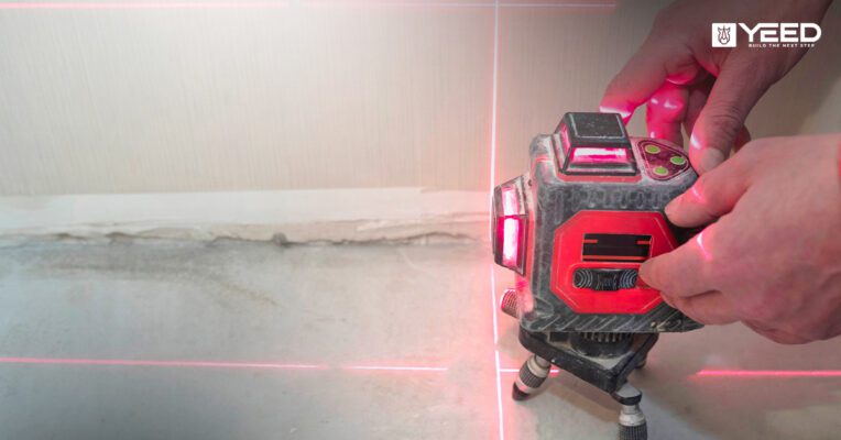 niveau laser pour une terrasse